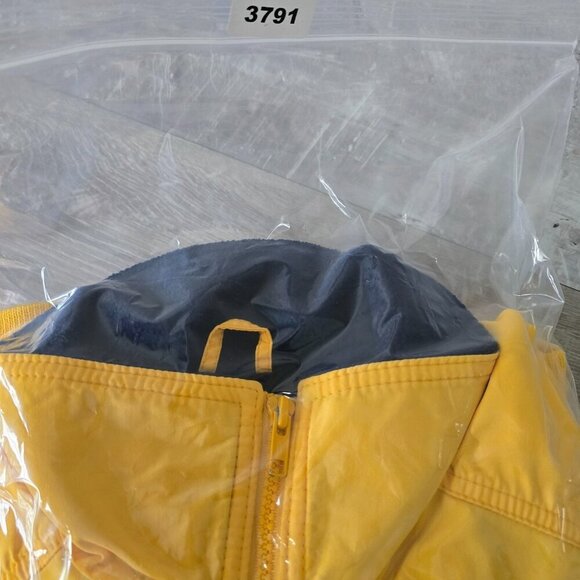 Lands End Full Zip Squall Jacket Womens Sz M 10-12 Fleece Lining Yellow Vtg USA - Picture 15 of 16